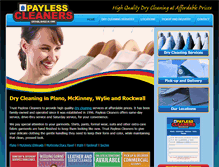 Tablet Screenshot of paylesscleaners.net